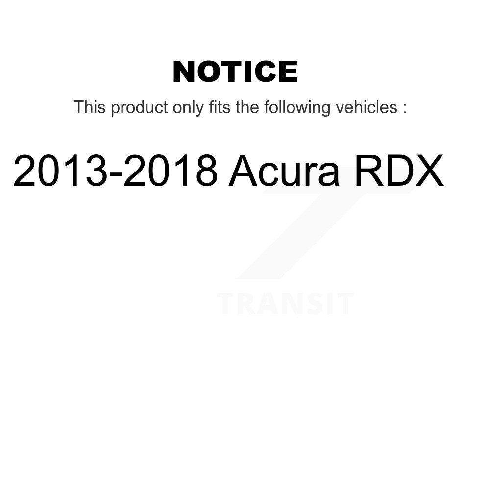 [Front+Rear] 2013-2018 Acura RDX Performance Drilled & Slotted Brake Rotor & Ceramic Pads Kit For Max Braking