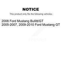 Load image into Gallery viewer, Front Rear Coated Drilled Slot Disc Brake Rotor Ceramic Pad Kit For Ford Mustang