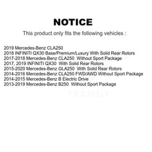 Load image into Gallery viewer, Front Rear Drill Slot Brake Rotors Ceramic Pad Kit For Mercedes-Benz GLA250 QX30