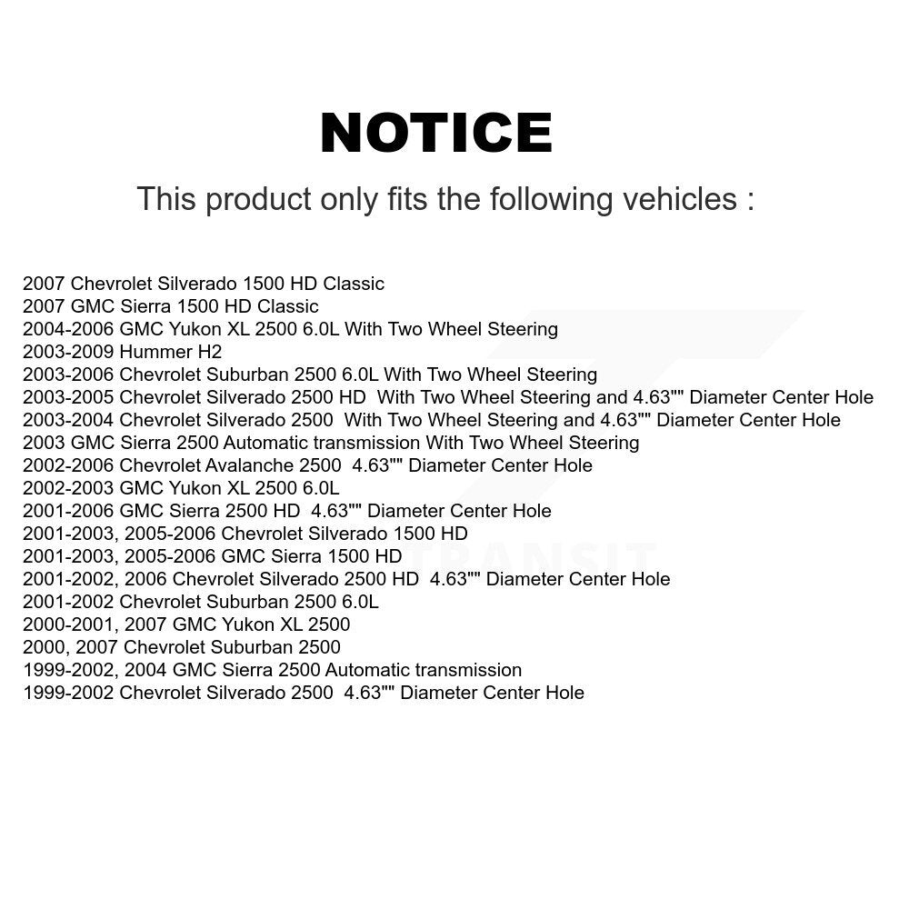 Front Rear Drilled Slot Brake Rotor Ceramic Pad Kit For Chevrolet Silverado 2500