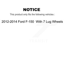 Charger l'image dans la galerie, Rotor de frein à fente arrière percé et Kit de plaquettes en céramique pour Ford F-150 avec 7 roues à écrous 