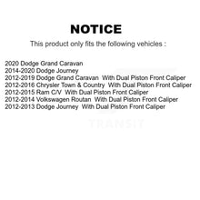 Charger l'image dans la galerie, Rear Drill Slot Brake Rotor Ceramic Pad Kit For Dodge Grand Caravan Journey Town