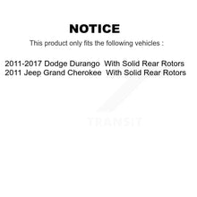 Load image into Gallery viewer, Rear Drilled Slot Disc Brake Rotor Ceramic Pad Kit For Jeep Grand Cherokee Dodge