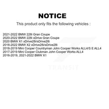 Load image into Gallery viewer, Rear Drill Slot Brake Rotor Ceramic Pad Kit For BMW X1 Mini X2 Cooper Countryman