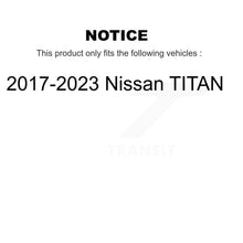 Charger l'image dans la galerie, [Rear] 2017-2023 Nissan TITAN Performance Drilled &amp; Slotted Brake Rotor &amp; Ceramic Pads Kit For Max Braking