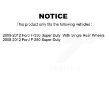 Charger l'image dans la galerie, Rear Drill Slot Disc Brake Rotor Ceramic Pad Kit For Ford F-250 Super Duty F-350