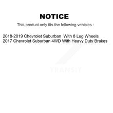 Charger l'image dans la galerie, Rear Coated Drilled Slot Disc Brake Rotor Ceramic Pad Kit For Chevrolet Suburban
