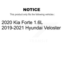 Charger l&#39;image dans la galerie, Rear Drill Slot Disc Brake Rotors Ceramic Pad Kit For Kia Forte Hyundai Veloster