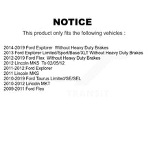 Load image into Gallery viewer, Front Drilled Slot Brake Rotor Ceramic Pad Kit For Ford Explorer Taurus Flex MKT