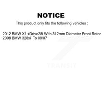 Load image into Gallery viewer, Front Drilled Slot Disc Brake Rotors Ceramic Pad Kit For 2008 BMW 328xi To 08 07