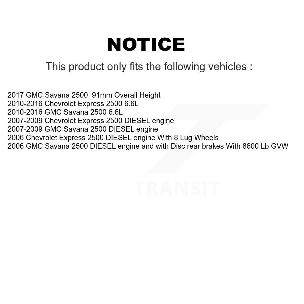 Front Rear Drill Slot Brake Rotor Ceramic Pad Kit For Chevrolet Express 2500 GMC