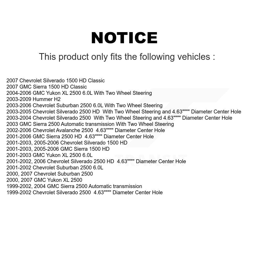 Front Rear Drilled Slot Brake Rotor Ceramic Pad Kit For Chevrolet Silverado 2500