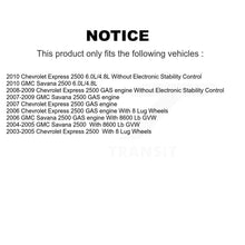 Load image into Gallery viewer, Front Rear Drill Slot Brake Rotor Ceramic Pad Kit For Chevrolet Express 2500 GMC