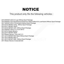 Charger l'image dans la galerie, Front Rear Drill Slot Brake Rotor Ceramic Pad Kit For Nissan Murano INFINITI M37