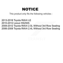 Load image into Gallery viewer, Front Rear Drilled Slot Brake Rotor Ceramic Pad Kit For Toyota RAV4 Lexus HS250h