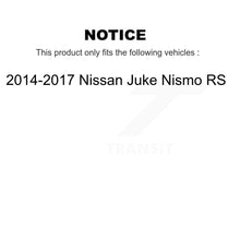 Load image into Gallery viewer, Front Rear Drill Slot Brake Rotor Ceramic Pad Kit For 14-17 Nissan Juke Nismo RS