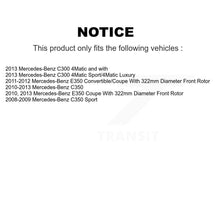 Load image into Gallery viewer, Front Rear Drilled Slot Brake Rotors Ceramic Pad Kit For Mercedes-Benz E350 C300