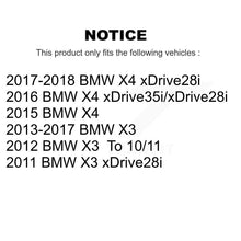 Charger l'image dans la galerie, Front Rear Coated Drilled Slotted Disc Brake Rotor Ceramic Pad Kit For BMW X3 X4