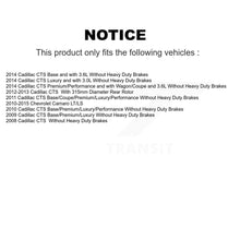Charger l'image dans la galerie, Rear Drilled Slot Brake Rotors Ceramic Pad Kit For Chevrolet Camaro Cadillac CTS