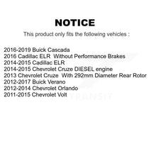 Charger l'image dans la galerie, Rear Drill Slot Brake Rotor Ceramic Pad Kit For Chevrolet Cruze Buick Verano ELR