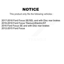 Load image into Gallery viewer, Rear Coated Drilled Slotted Disc Brake Rotors And Ceramic Pad Kit For Ford Focus
