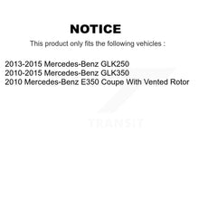 Charger l'image dans la galerie, Rear Drill Slot Brake Rotor Ceramic Pad Kit For Mercedes-Benz GLK350 E350 GLK250