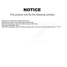 Load image into Gallery viewer, Rear Drill Slot Brake Rotors Ceramic Pad Kit For Volkswagen Jetta Rabbit Audi A3