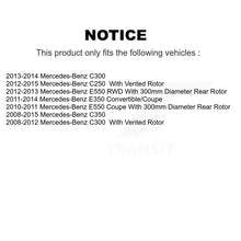 Charger l'image dans la galerie, Rear Drilled Slot Brake Rotor &amp; Ceramic Pad Kit For Mercedes-Benz E350 C250 C300