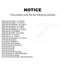 Charger l'image dans la galerie, Rear Drilled Slot Brake Rotor Ceramic Pad Kit For Audi Q5 A4 A5 Quattro A6 S5 S4