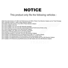 Charger l'image dans la galerie, Front Drilled Slot Brake Rotor Ceramic Pad Kit For Chevrolet Camaro Cadillac CTS