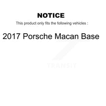 Charger l&#39;image dans la galerie, [Front+Rear] 2017 Porsche Macan Base Performance Drilled &amp; Slotted Brake Rotor &amp; Ceramic Pads Kit For Max Braking