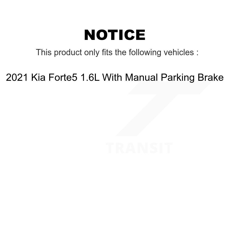 [Front+Rear] 2021-2022 Kia Forte 1.6L Performance Drilled & Slotted Brake Rotor & Ceramic Pads Kit For Max Braking