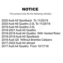 Load image into Gallery viewer, Front Rear Drilled Slot Brake Rotor Ceramic Pad Kit For Audi Q5 A5 Quattro A4 A6