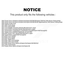 Load image into Gallery viewer, Front Rear Drilled Slot Brake Rotors Ceramic Pad Kit For Toyota Camry RAV4 Lexus