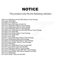 Charger l'image dans la galerie, Front Rear Brake Rotor &amp; Ceramic Pad Kit (6Pc) For Lexus GS350 IS300 IS350 RC350