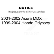 Charger l'image dans la galerie, Front Drilled Slot Disc Brake Rotors Ceramic Pad Kit For Honda Odyssey Acura MDX