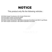 Charger l'image dans la galerie, Front Coat Drill Slot Disc Brake Rotor Ceramic Pad Kit For Mini Cooper Countryman Paceman KDT-100800