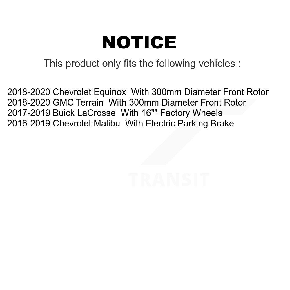 Front Rear Drilled Slot Brake Rotor Ceramic Pad Kit For Chevrolet Equinox Malibu