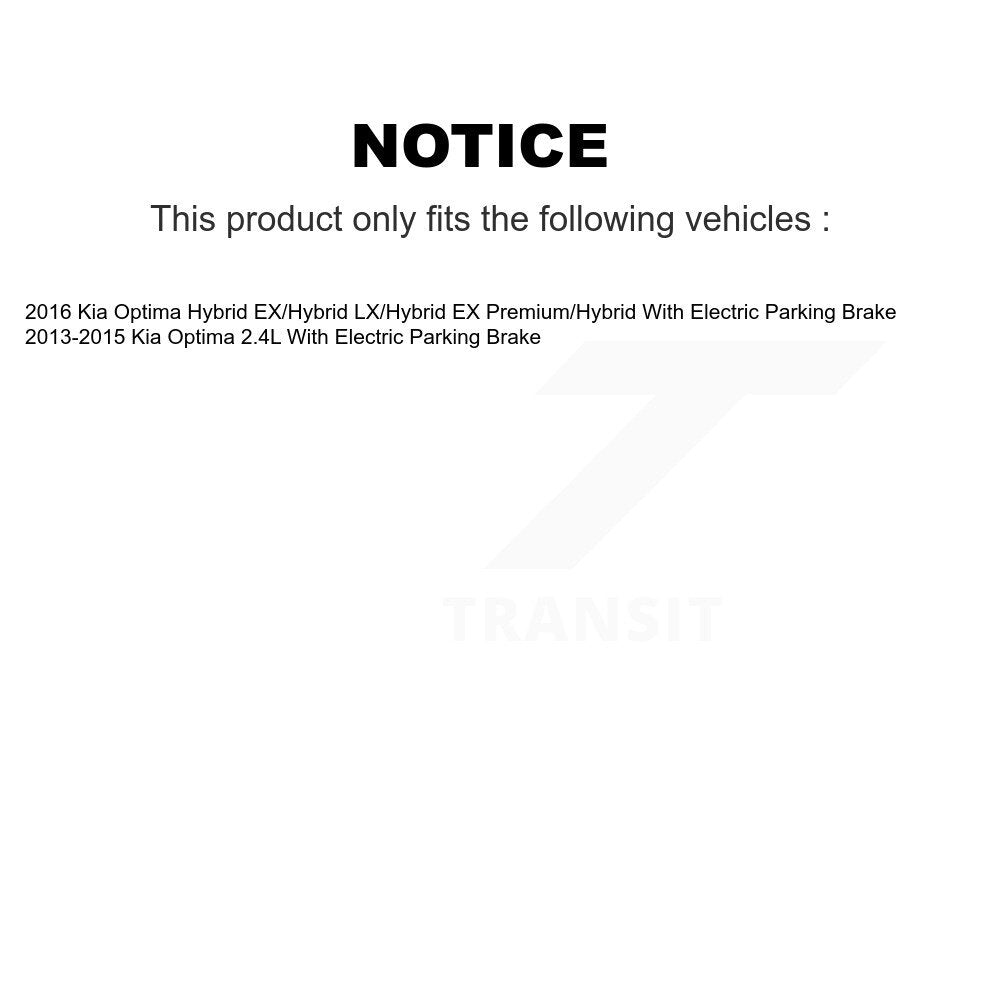 Front Rear Coated Drilled Slot Disc Brake Rotor & Ceramic Pad Kit For Kia Optima