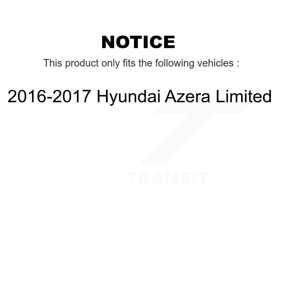 Front Rear Drill Slot Disc Brake Rotor Ceramic Pad Kit For Hyundai Azera Limited