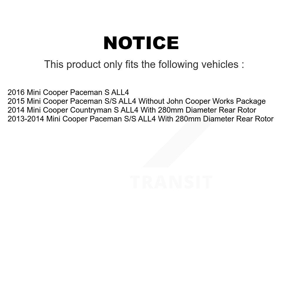 Front Rear Drilled Slot Brake Rotor & Ceramic Pad Kit For Mini Cooper Countryman