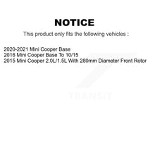 Load image into Gallery viewer, Front Rear Coated Drilled Slot Disc Brake Rotors Ceramic Pad Kit For Mini Cooper