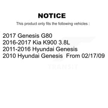 Charger l'image dans la galerie, Rotor de frein à fente arrière percé et Kit de plaquettes en céramique pour Hyundai Genesis G80 Kia K900 