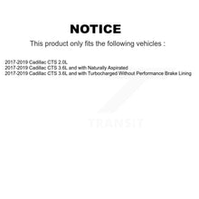 Charger l'image dans la galerie, Front Rear Coated Drilled Slot Disc Brake Rotor Ceramic Pad Kit For Cadillac CTS