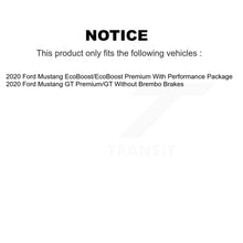 Load image into Gallery viewer, Front Rear Coated Drilled Slot Disc Brake Rotor Ceramic Pad Kit For Ford Mustang