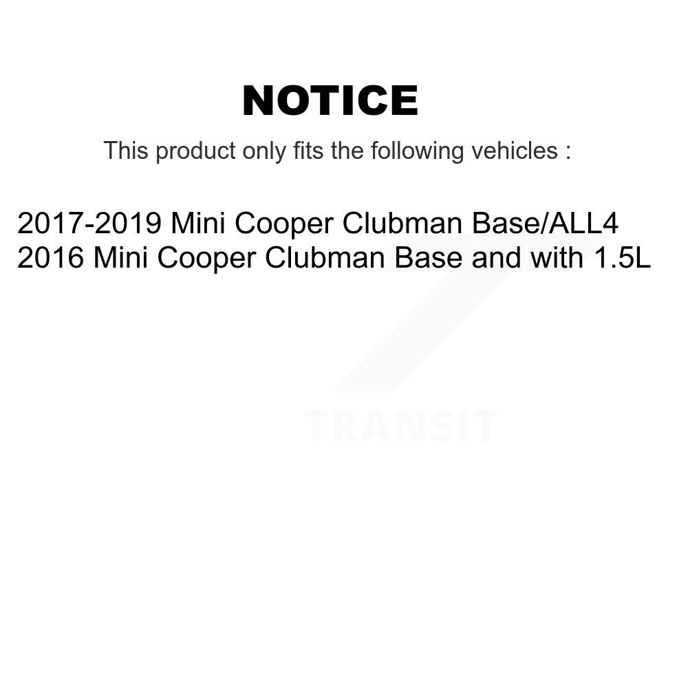 Front Rear Coated Drilled Slot Disc Brake Rotor & Ceramic Pad Kit For Mini Cooper Clubman KDT-101046