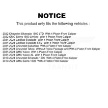 Load image into Gallery viewer, Front Drilled Slot Brake Rotors Ceramic Pad Kit For Chevrolet Silverado 1500 GMC