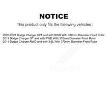 Charger l'image dans la galerie, Front Drilled Slot Disc Brake Rotors Ceramic Pad Kit For 2014 Dodge Charger RWD with 3.6L KDT-101207