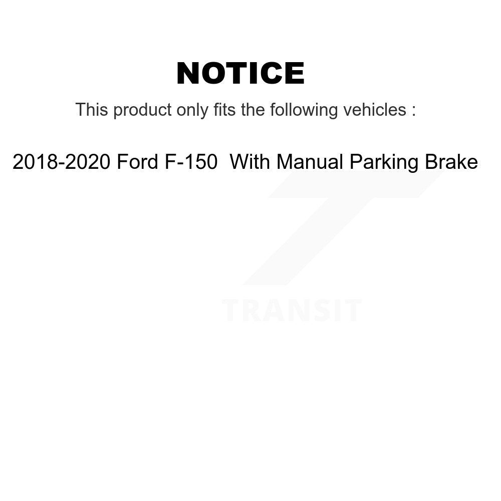 Front Rear Coated Drilled Slotted Disc Brake Rotors And Ceramic Pads Kit For Ford F-150 KDT-101229