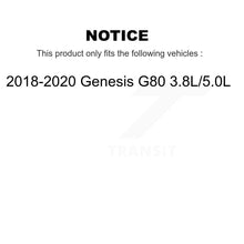 Charger l'image dans la galerie, Rear Coat Drill Slot Disc Brake Rotor Ceramic Pad Kit For 2018-2020 Genesis G80 3.8L 5.0L KDT-101259